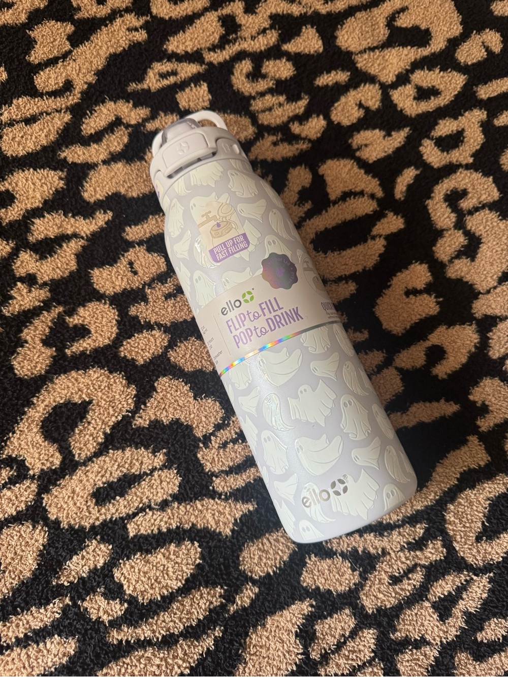 Ello LIMITED EDITION pop & fill water bottle in Ghosted 32oz
